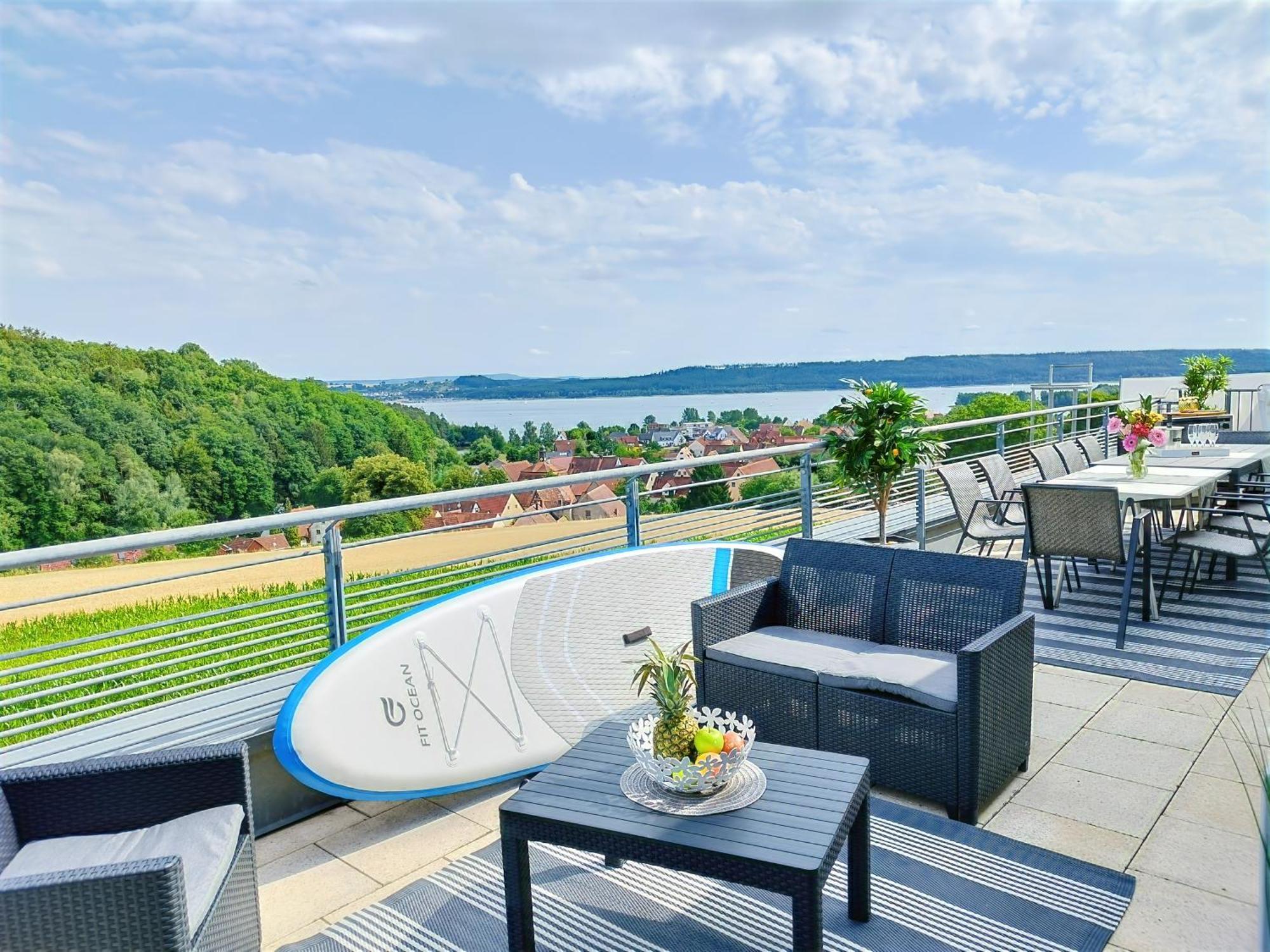 Seeblickapartment Fuer Bis Zu 12, Nuernberg & Schwabach In 30-35 Minuten Zu Erreichen, Sauna, Arbeitsplatz, Dachterrasse & Grill シュパルト エクステリア 写真